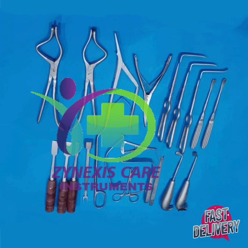 Maxillofacial Surgery Set Premium Quality Plastic Surgery Instruments with Box