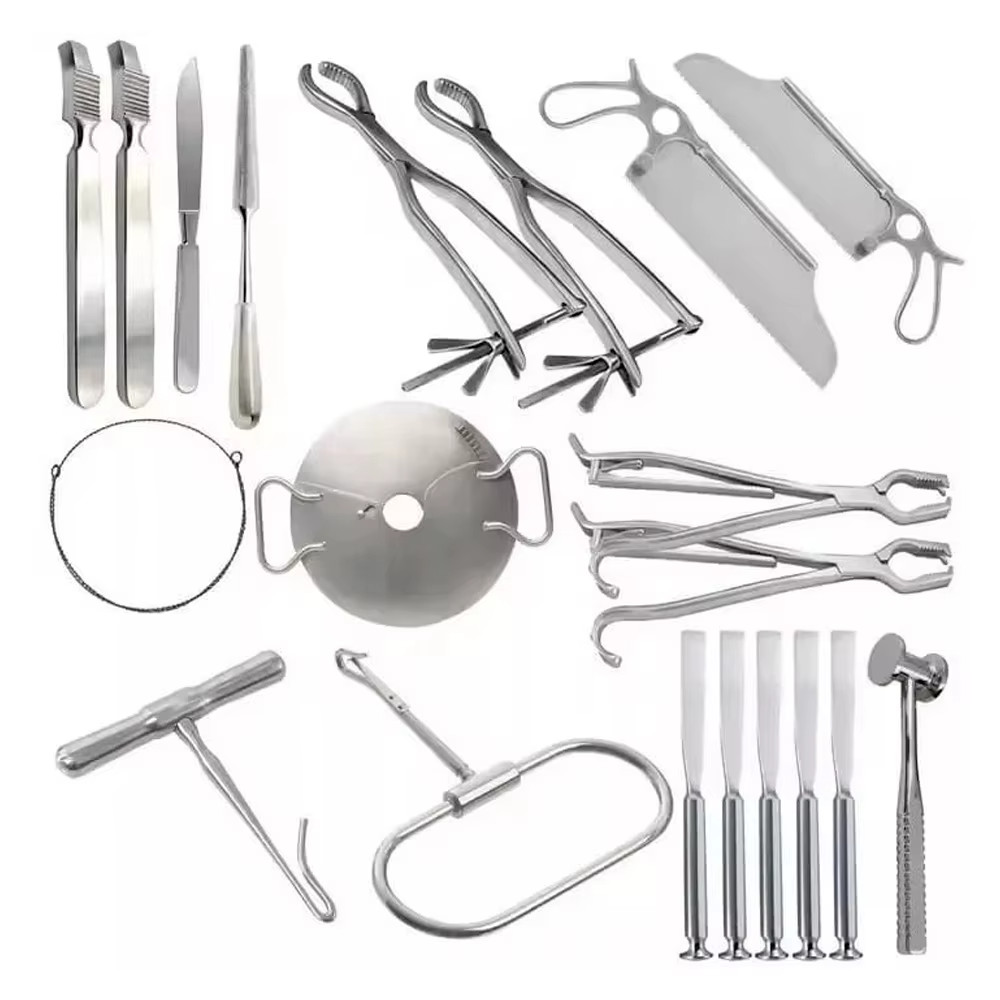 Orthopedic Amputation Medium Set of 19pcs Steel Instrument Set for Orthopaedic S