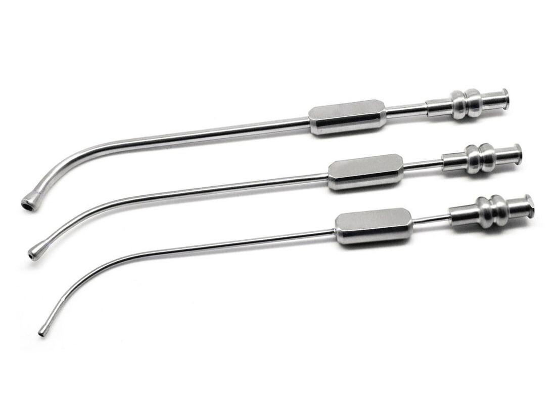 Dental Cannula Sinus Suction Tubes 2.5mm, 3mm & 4mm Surgical Instruments 3 Pcs