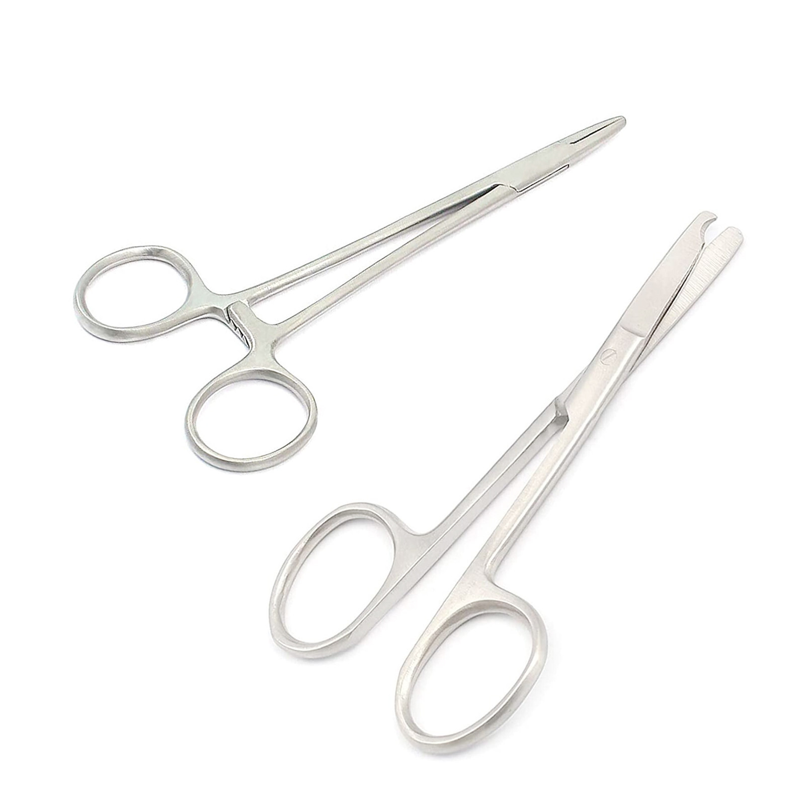2 Pieces Mayo Hegar Needle Holder 5″ + Stitch Scissors Surgical Dental Instrum
