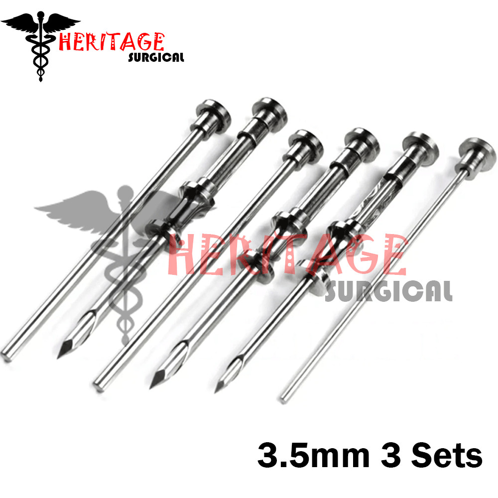 3 sets HRT Trocar 3.5mm Hormone Replacement Pellet Insertion Trocars