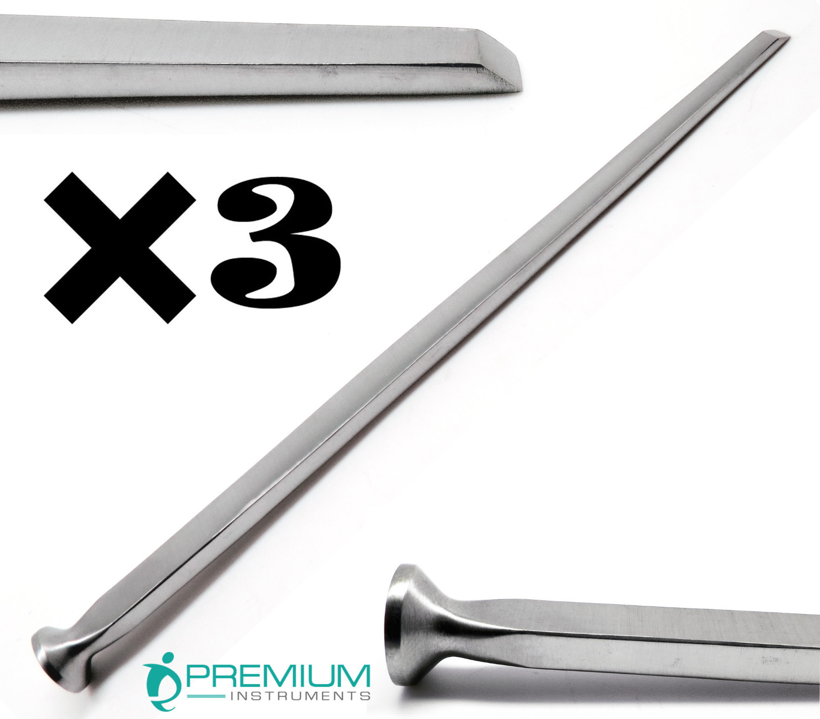 3 Pcs New Alexander Gouge 4mm Orthopedic Surgical Stainless Steel Instruments