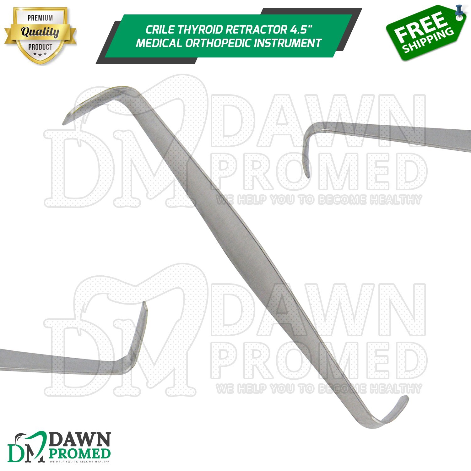 Crile Thyroid Retractor 4.5″ Medical Surgical Orthopedic Instrument German Grade