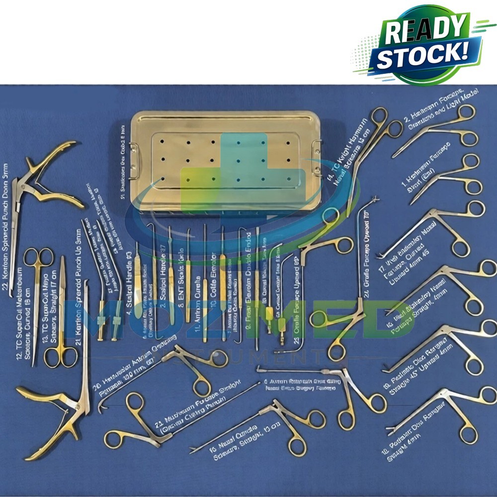 Fess Instruments Set Endoscopic Sinus Surgery A+ German Steel ENT Instruments Se