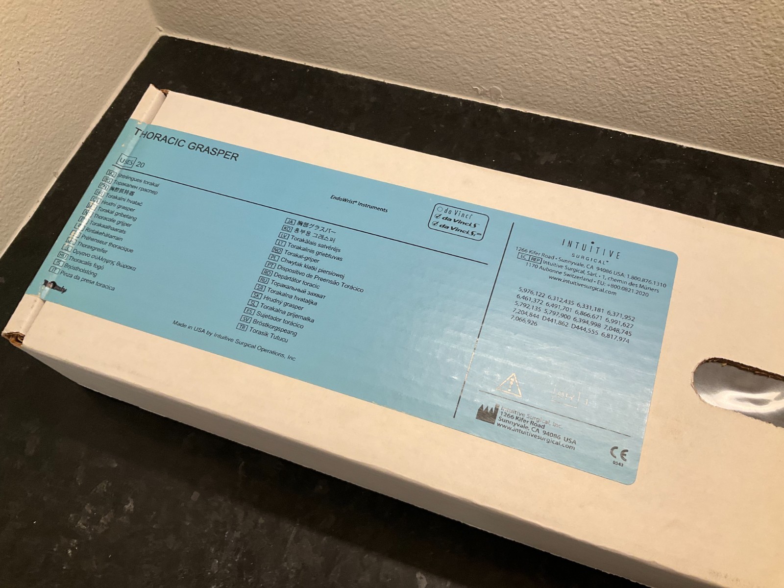 NEW SEALED Intuitive Surgical 420343 Da Vinci Thoracic Grasper