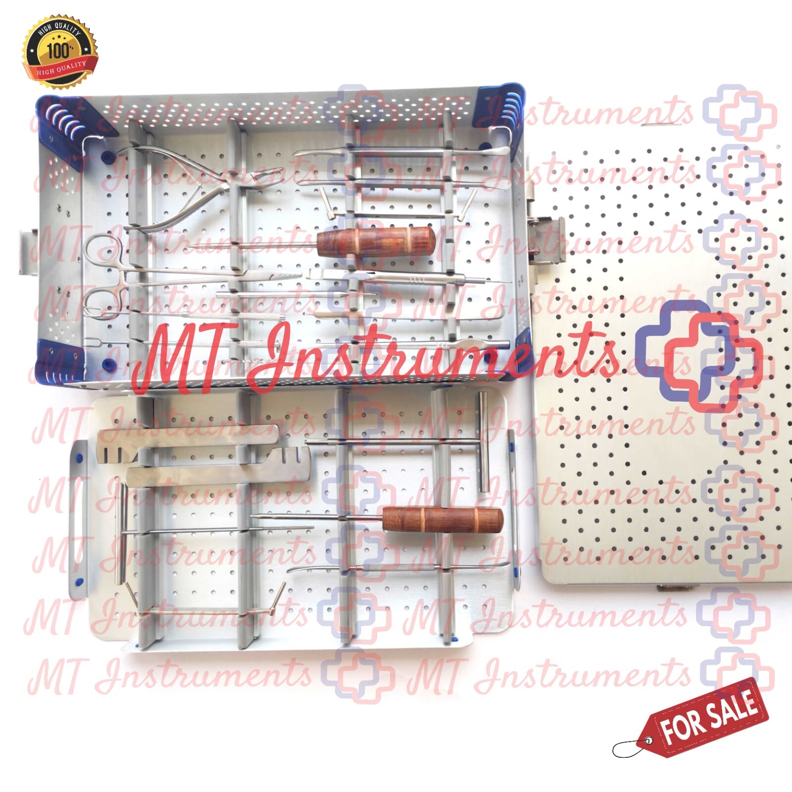 Mini Fragment Set of 23 Pcs For Fracture Surgery With Aluminum Sterilization Box