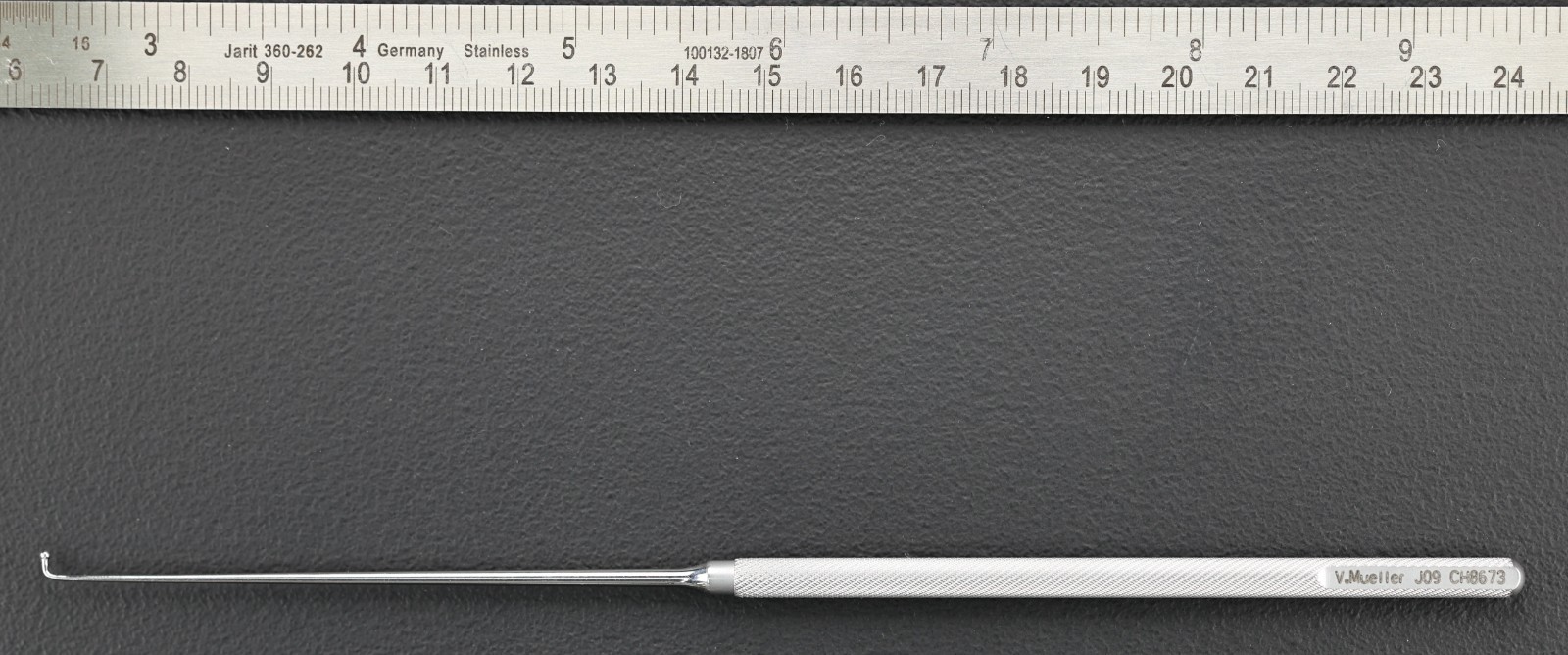 V. Mueller CH8673 McKesson Blunt Hook 1.3mm Ball Tip, 7″