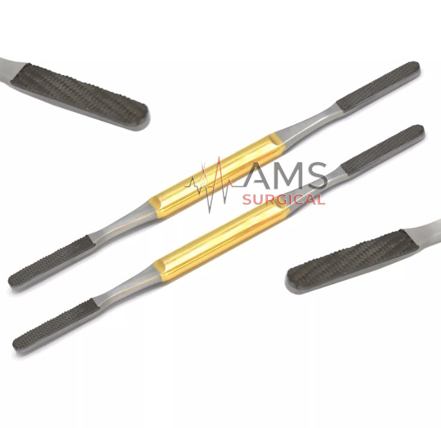 Rhinoplasty Fomon Double-Ended Nasal Rasp Set 2 PCs Surgical Instruments