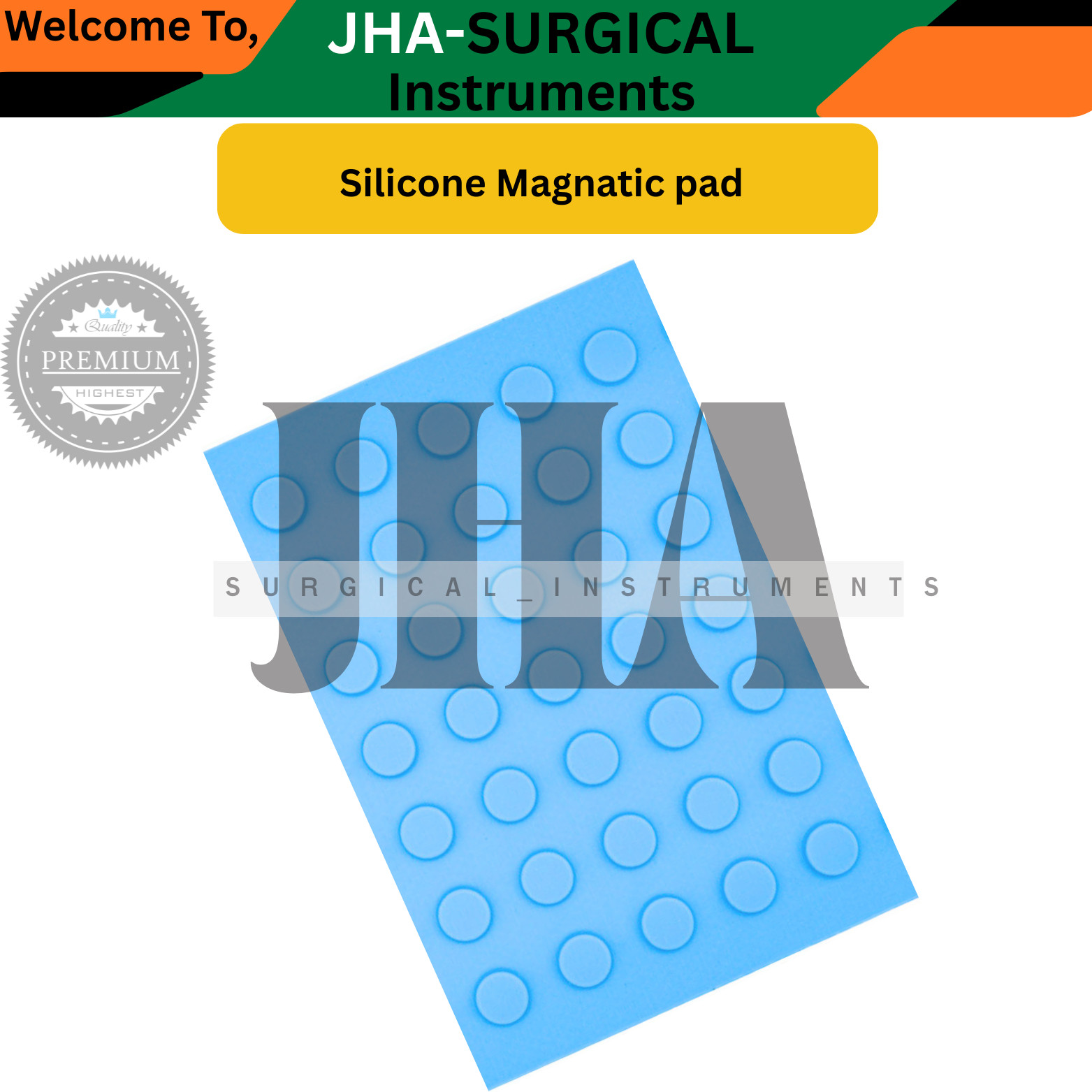 Surgical Magnetic MAT, 11″x 6″,Magnets to Instrument Firmly, MAGNETIC MAT