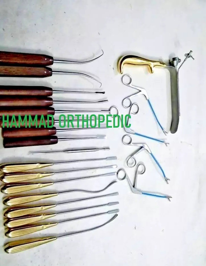 22PCS Endoscopic Facelift Instrument Set Precision Stainless Steel Kit