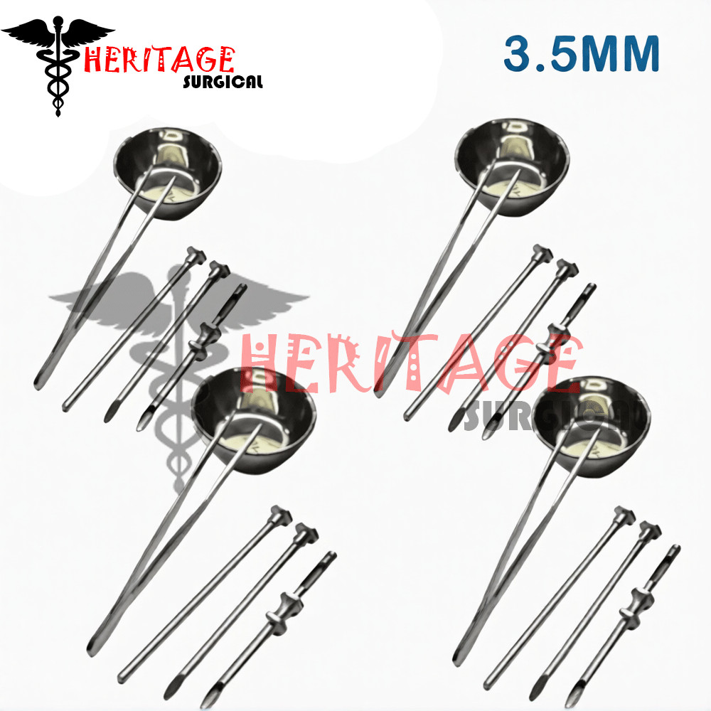 HRT Trocar 4 Kits 3.5mm Hormone Replacement Pellet Insertion Trocar Set