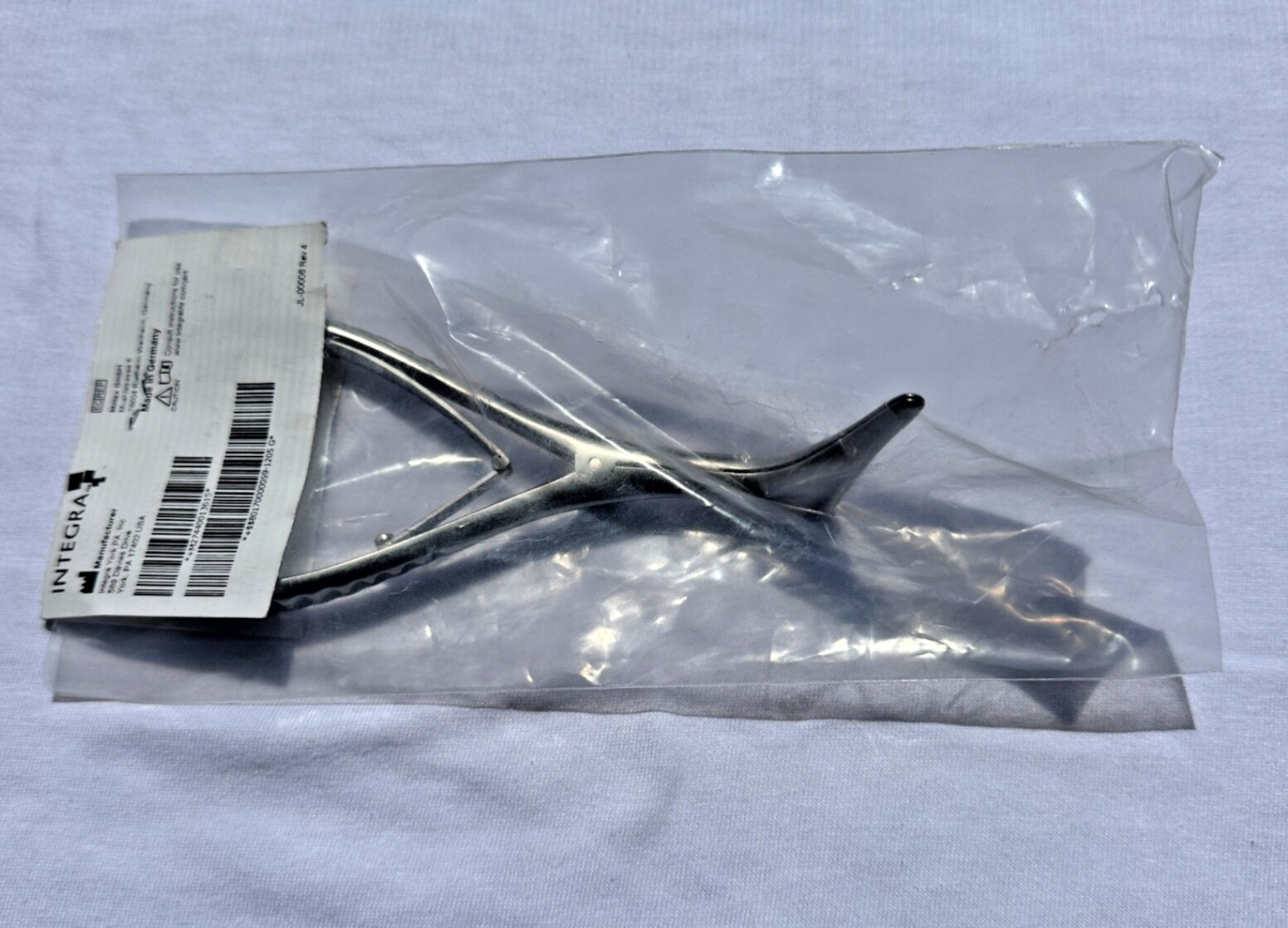 Integra Jarit 400-136Cottle Septum Speculum Thin Blades 50mm Deep 4mm Wide Taper