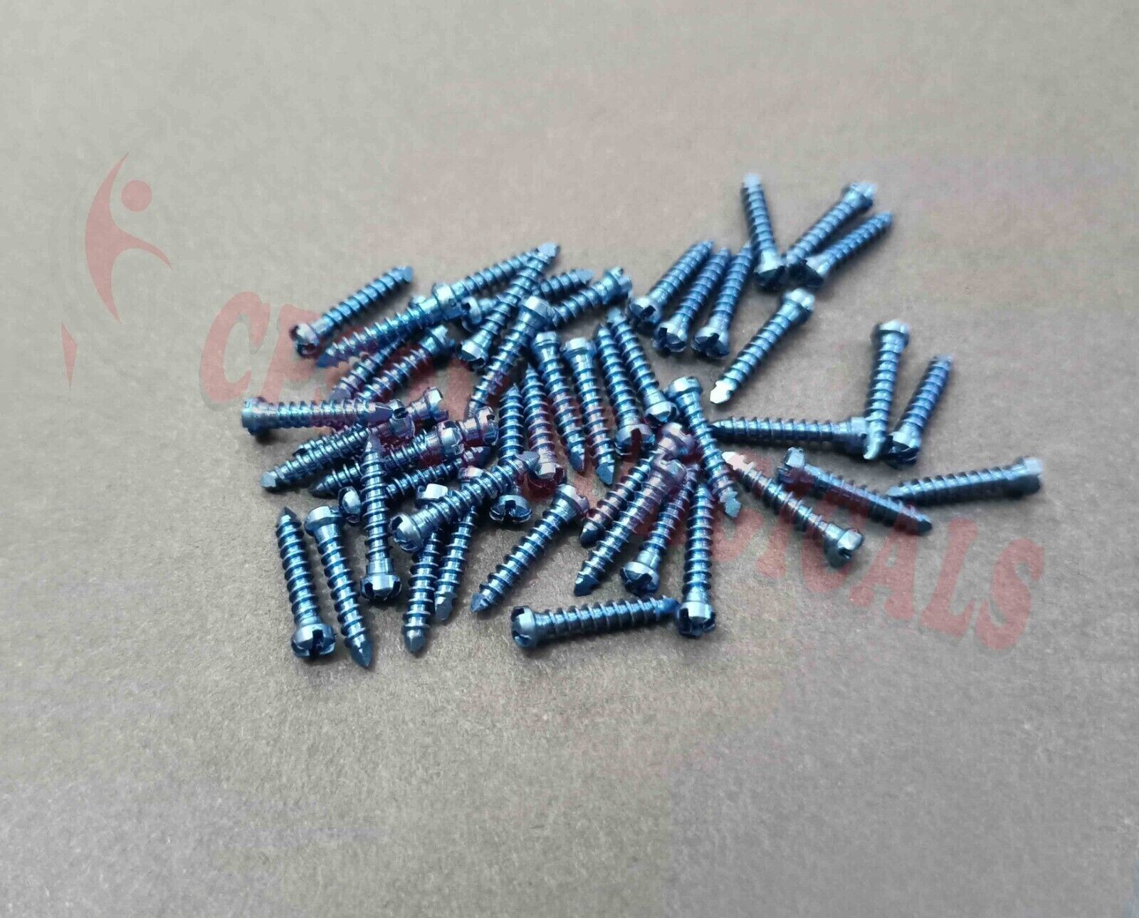 Veterinary 2.0mm Maxillofacial Straight Plate 24hole -2pc & 2.0mm Screw 50pc