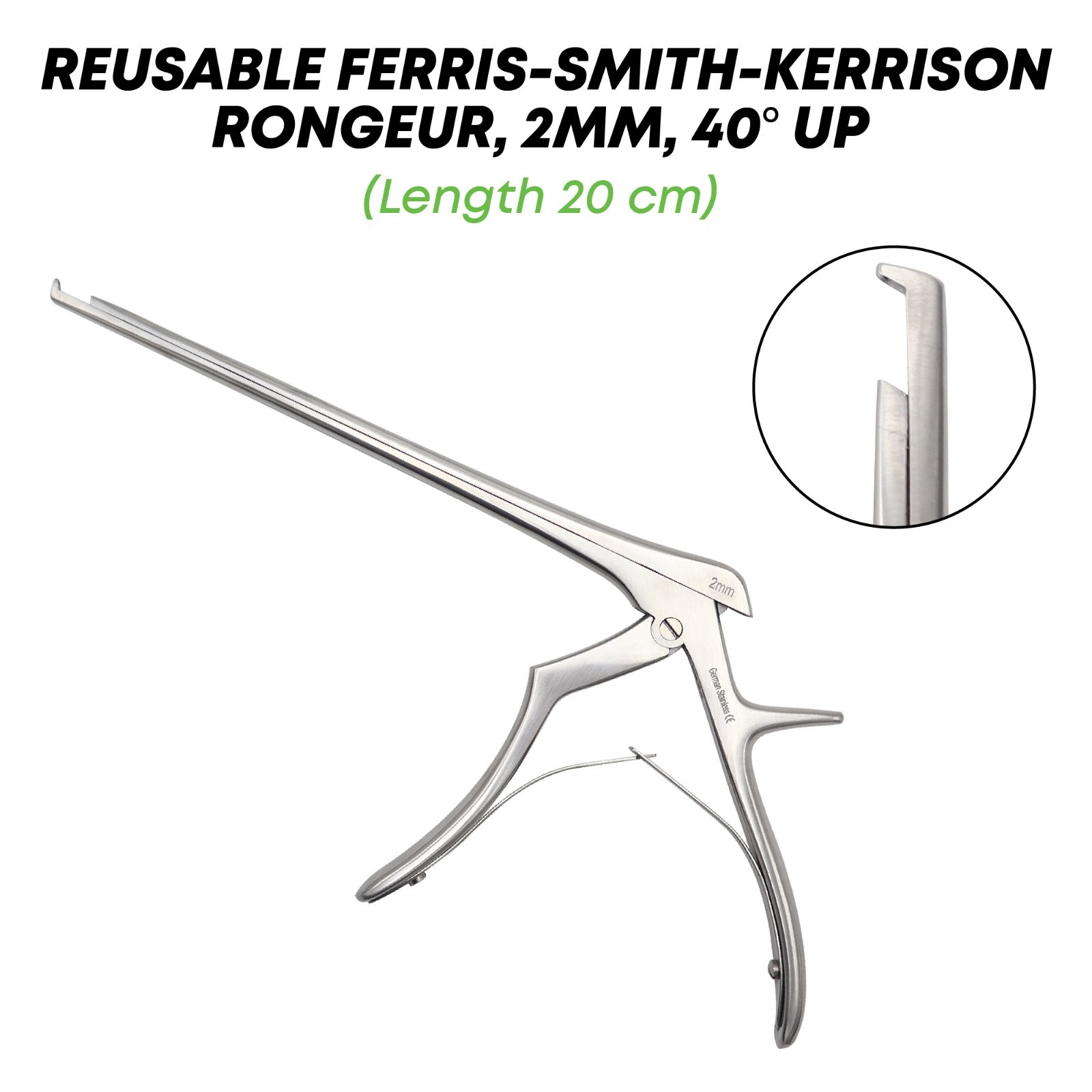 Ferris Smith Kerrison Rongeur 20 cm 2 mm 40° Up Orthopedic Surgical Instruments