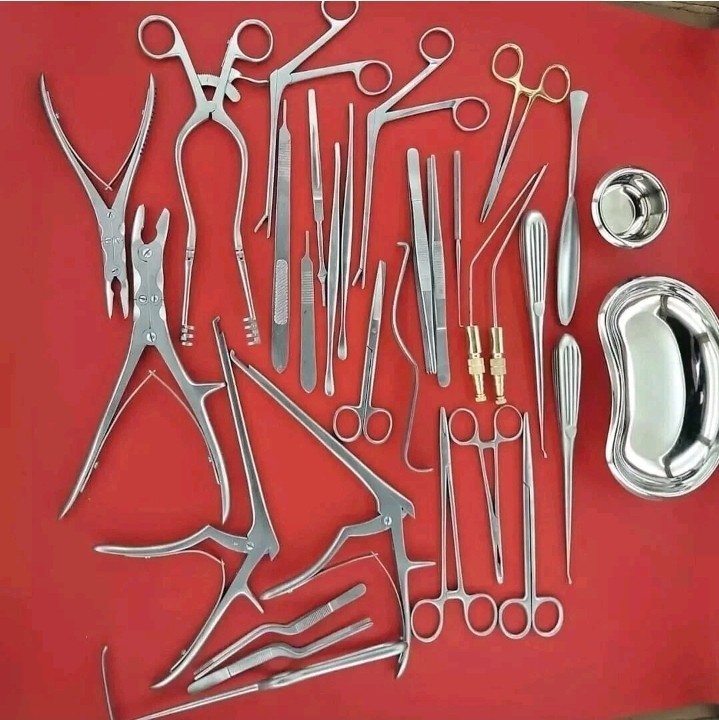 32 PCS ENT Surgical Instruments Set Stainless Steel Otolaryngology Surgery Kit