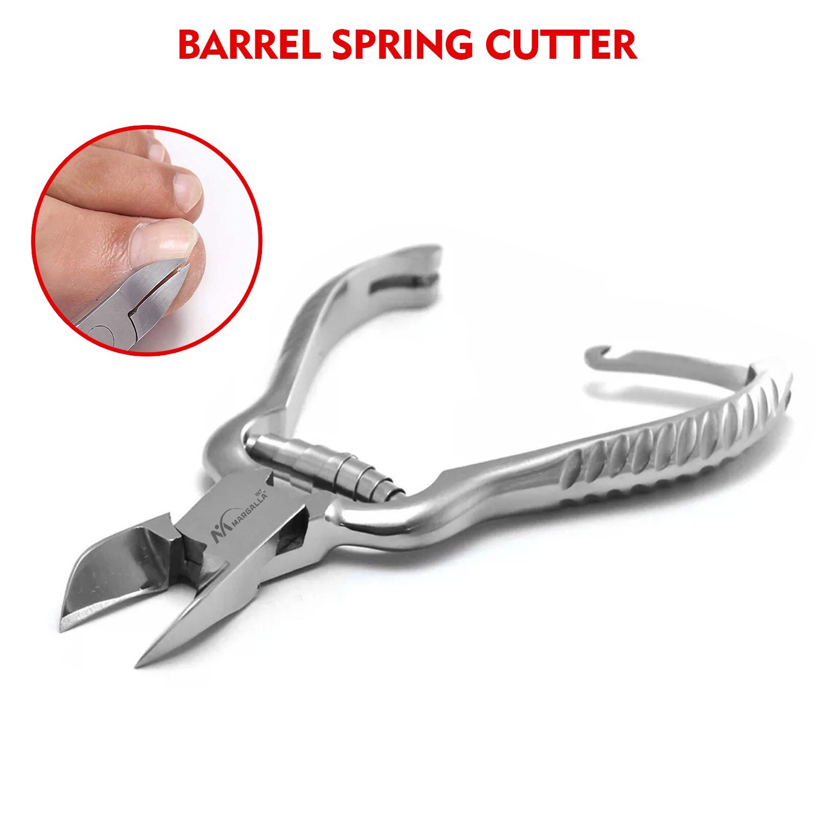 Barrel Spring Chiropody Toenail Cutter Heavy Duty For Thick Nails Clipper Nipper