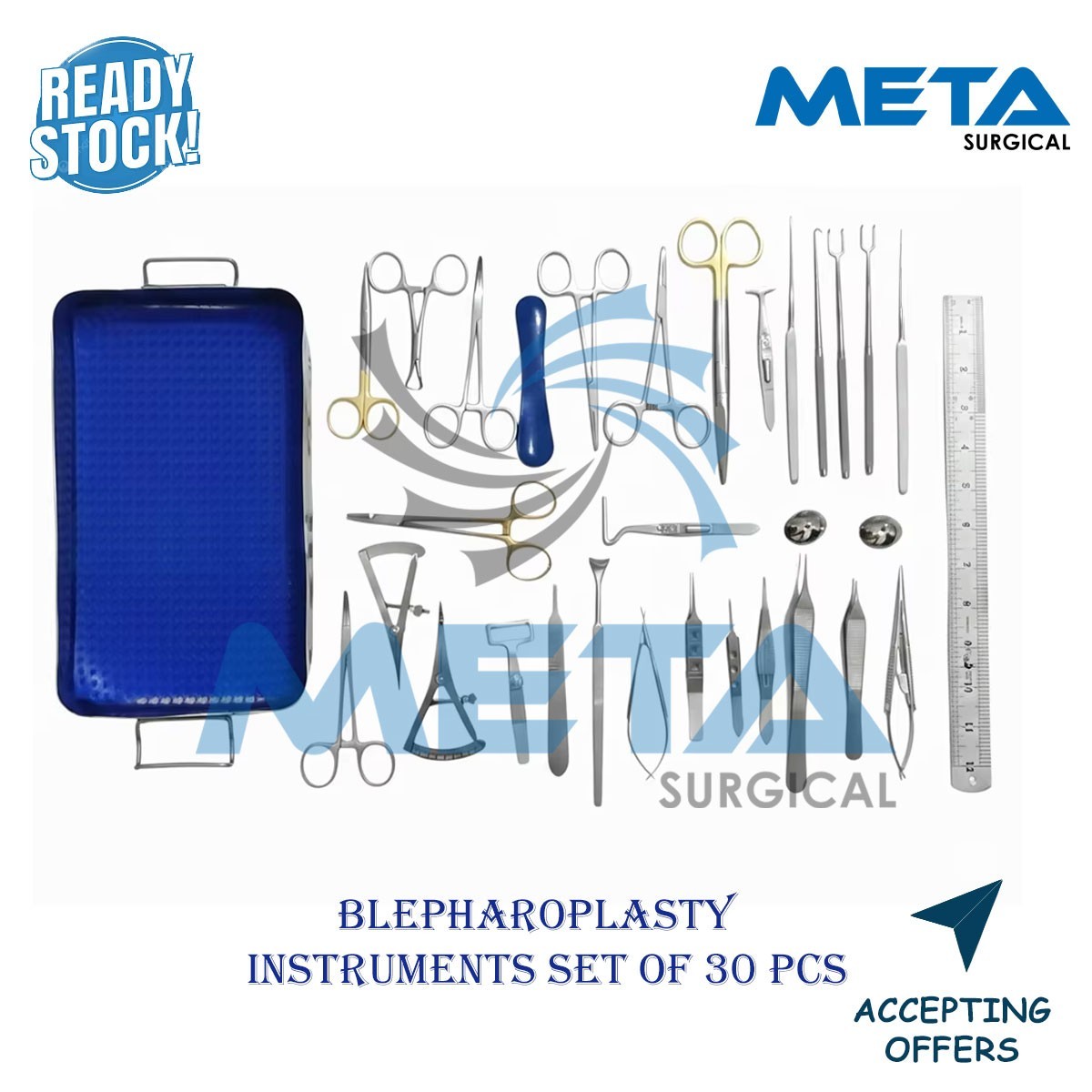 Blepharoplasty Instruments Set of 30 PCs Eye Surgery Set Plastic Surgery