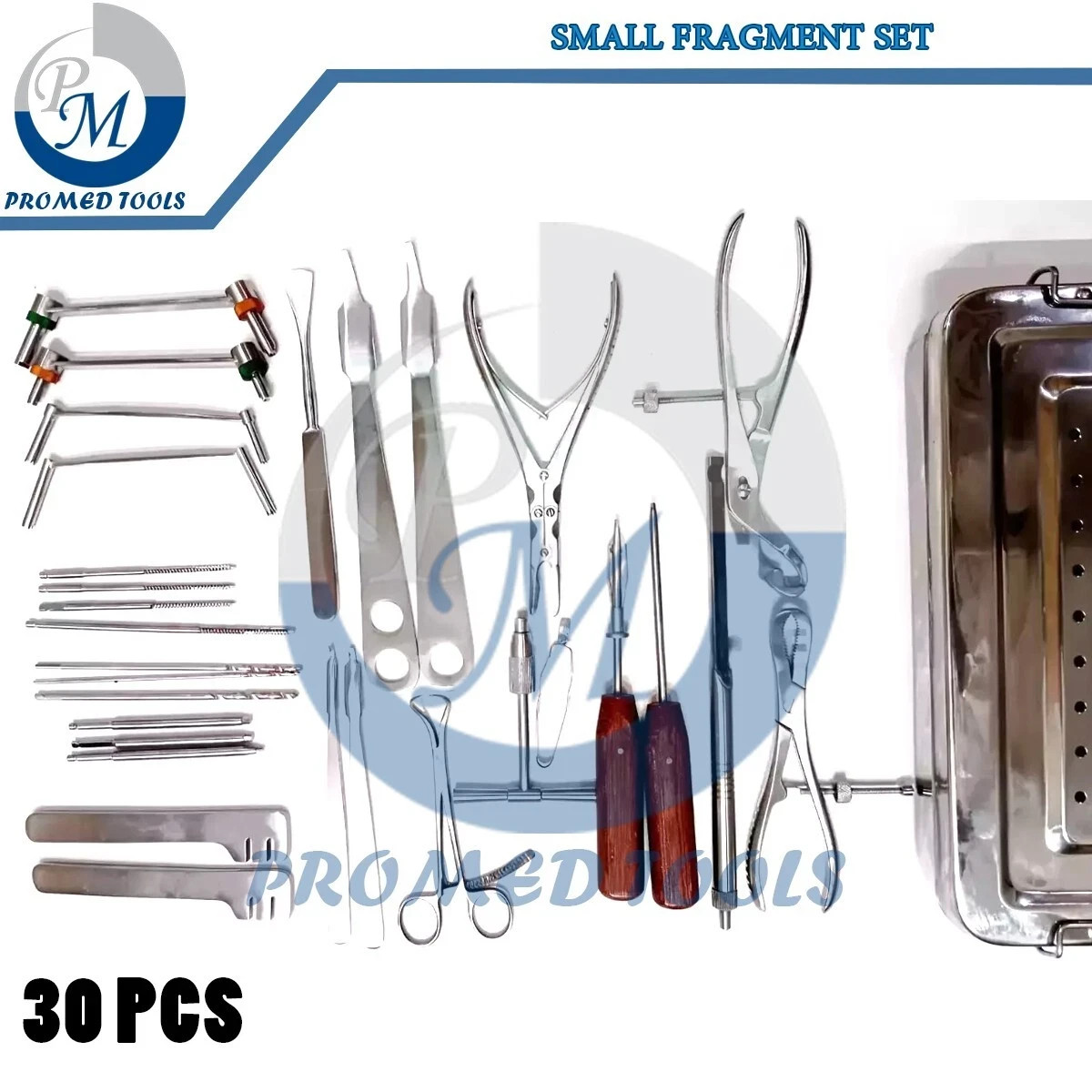 Small Fragment Instrument Set Orthopedic Surgical Instruments 30 Pcstractor
