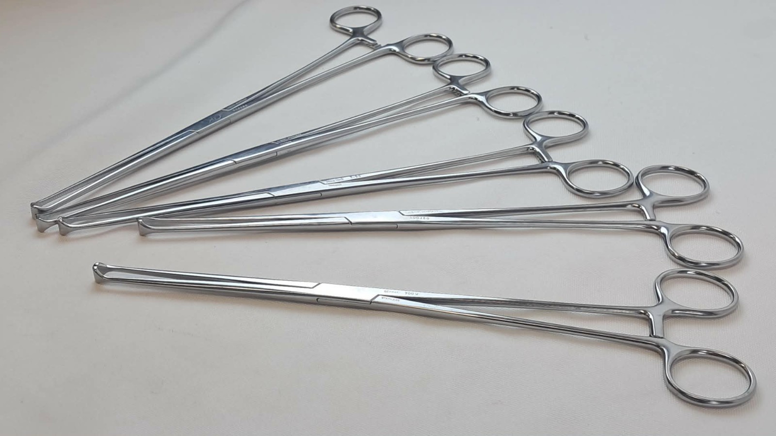 Lot of 5 Pilling Weck 500360 Allis Tissue Forceps, 5 x 6 Teeth 10.25″ Length