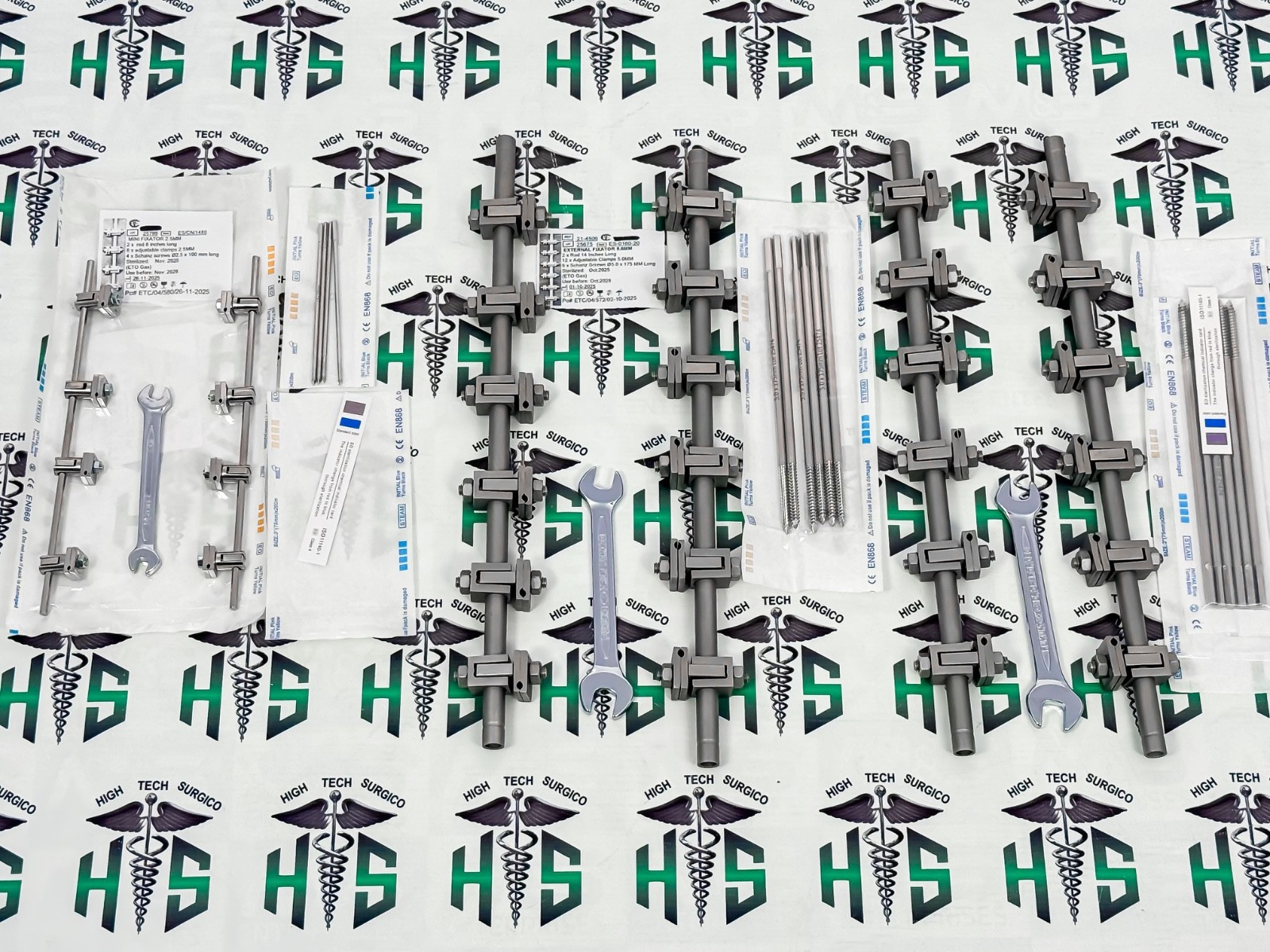 AO External Fixator 3 Sets 2.4 Distal Radius , 4.5 Tibia , 5.0 Femur Orthopedic