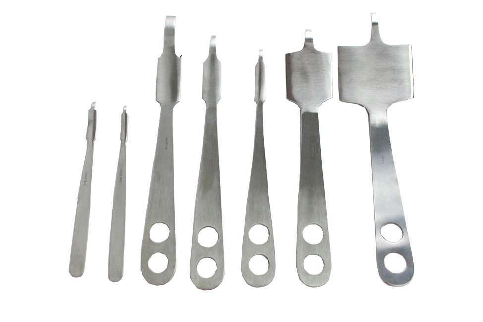 Hohmann Retractor Bone Elevator Set 7 Pieces Satin Finish Stainless Steel