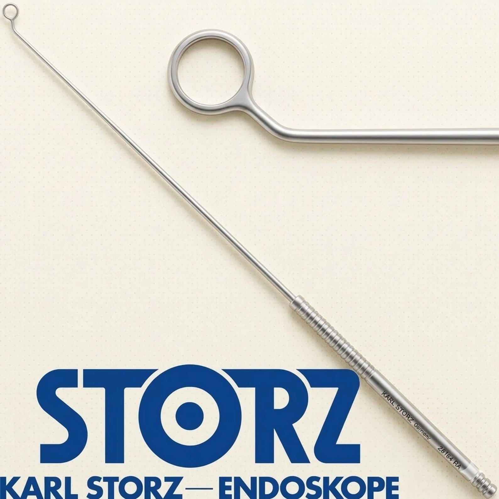 KARL STORZ 28164RA ENT Nasal 5mm Ring Curette Laterally Curved With Round Wire