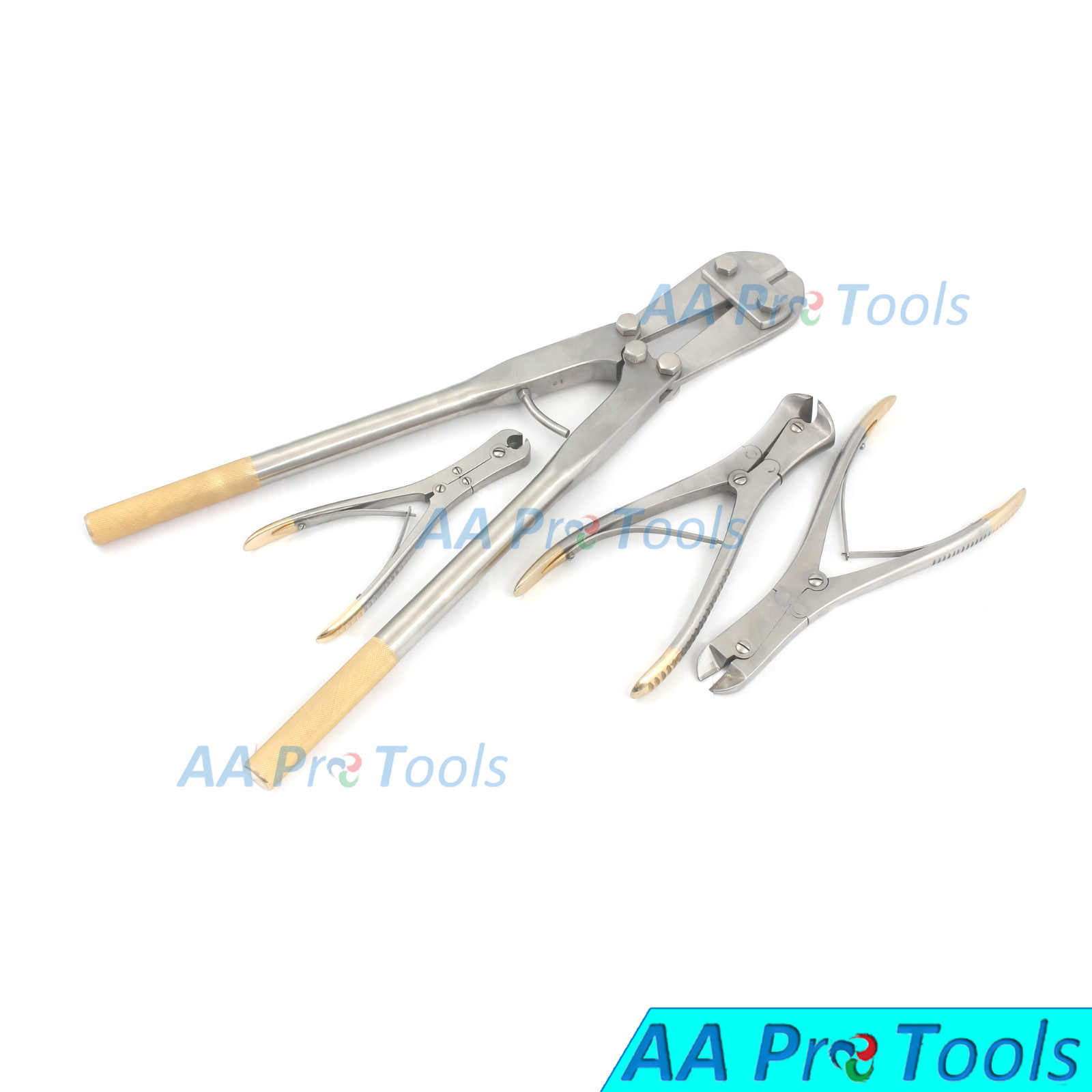 4 PIN & WIRE Cutter Set T/C Jaw Orthopedic Surgical Pliers Veterinary Special