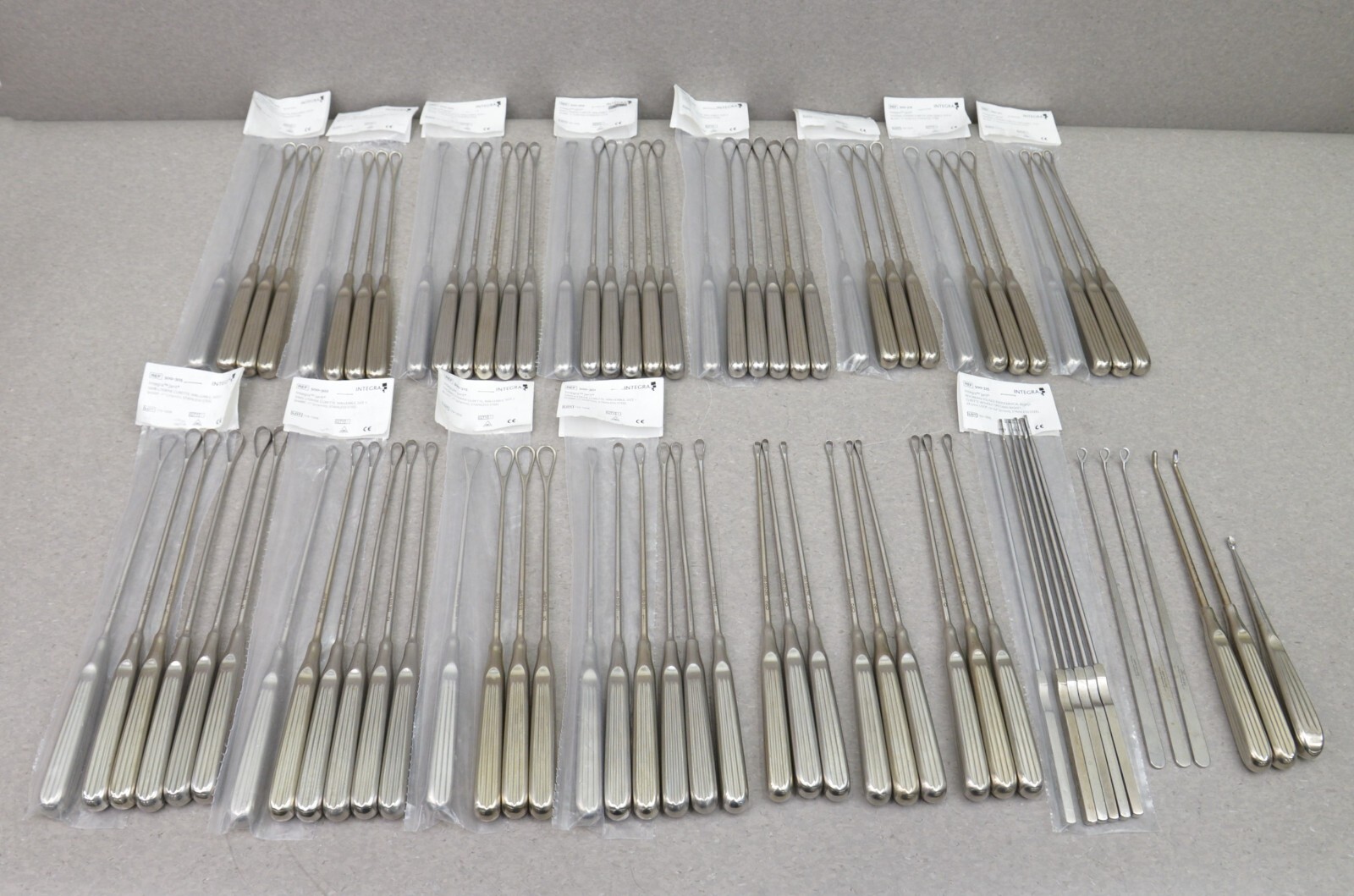 Lot of 81 Integra Jarit Surgical Gynecology Curette Stainless Steel Instruments