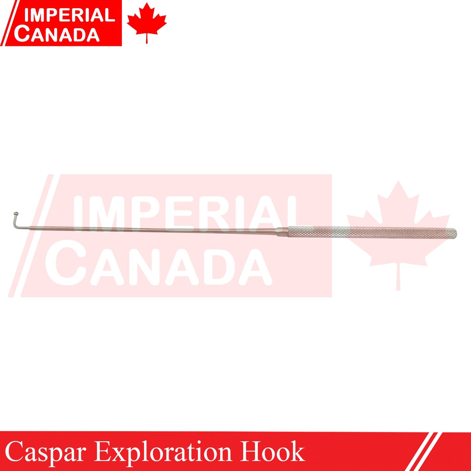 Caspar Exploration Hook 24.5cm 9mm 90 Degree Surgical Instruments KLP2409