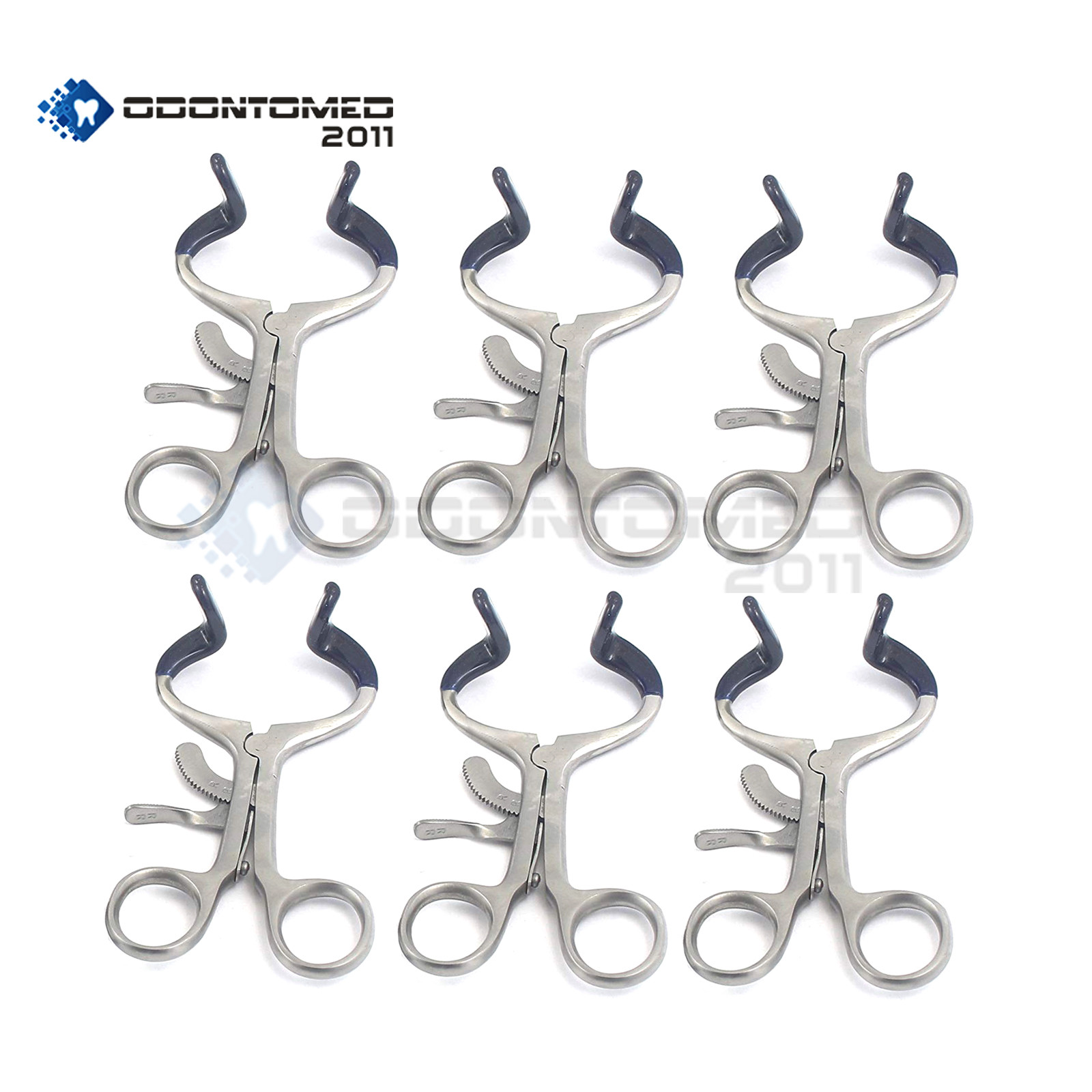 6 Pieces Molt Mouth Gag Blue 3.5″ Pediatric Surgical Instruments