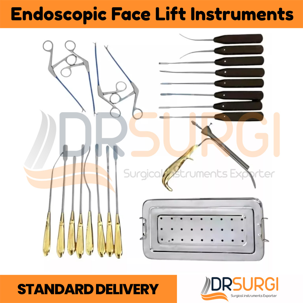 Endoscopic Face Lift Instruments Set of 21 Pcs Face Surgery Instruments