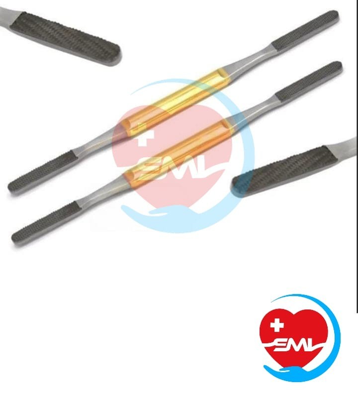 2 Pcs Fomon Double Ended Nasal Rasp 20cm,Rhinoplasty Instruments