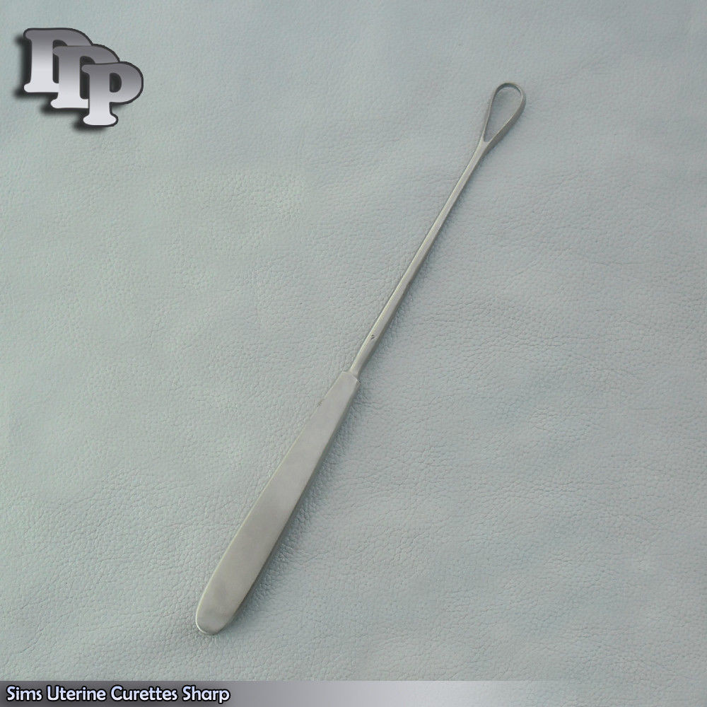 7 Sims Uterine Curettes 10″ # sizes 0, 1, 2, 3, 4, 5, 6 Sharp Blade Surgical