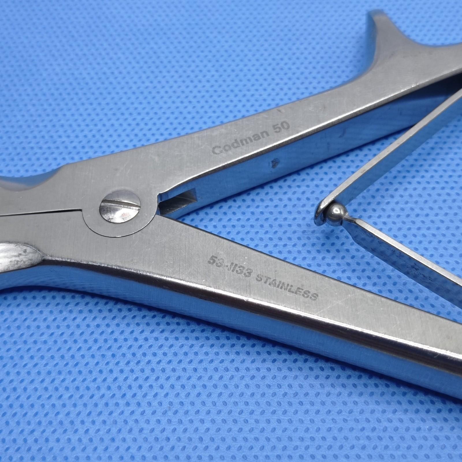 53-1133 Codman Stille-Luer Bone Rongeur, Angled, Double Action Jaw / 5mm Bite