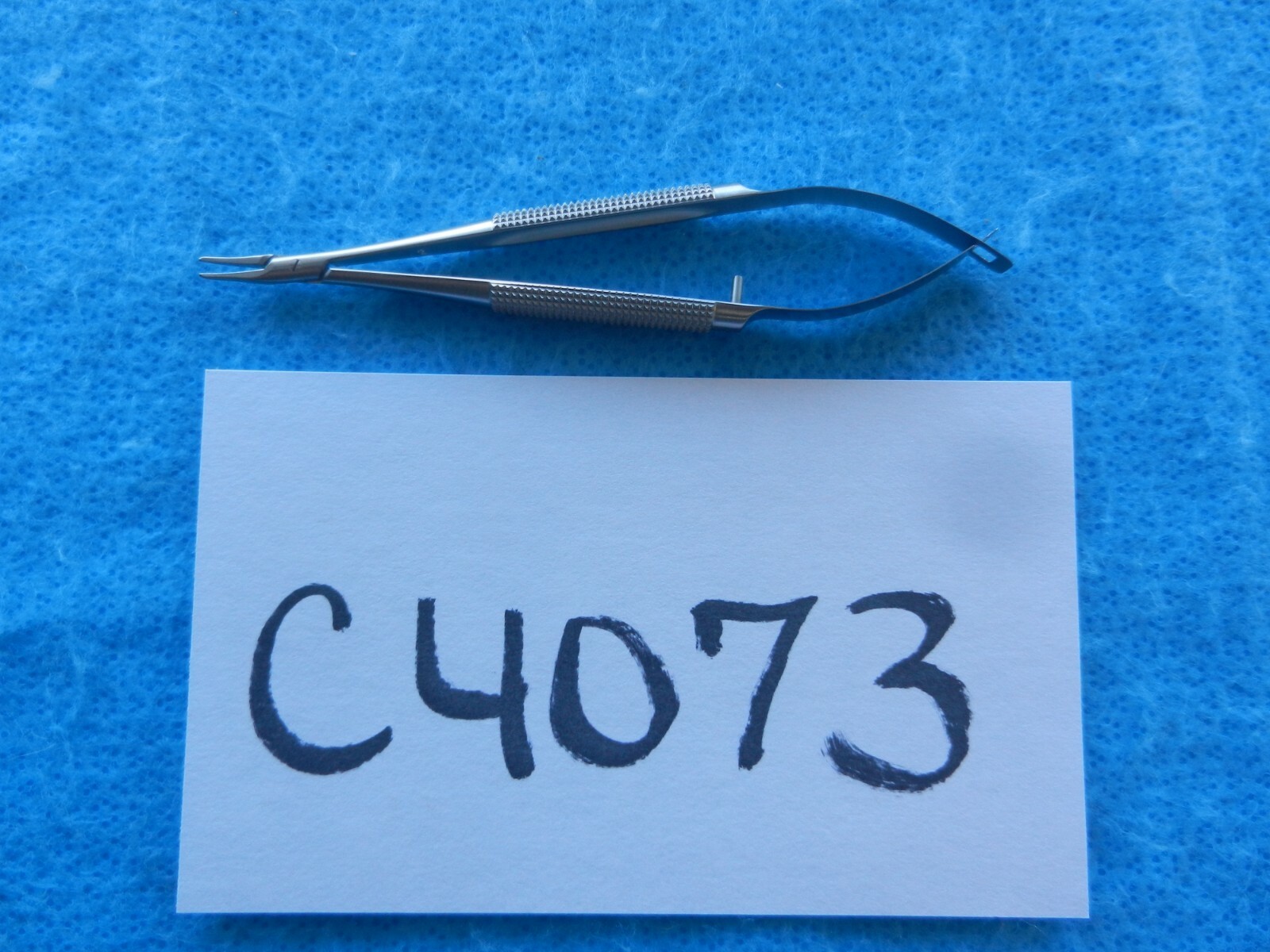 V. Mueller Ophthalmic Troutman Barraquer Curved Needleholder OP7418-003 NEW!!
