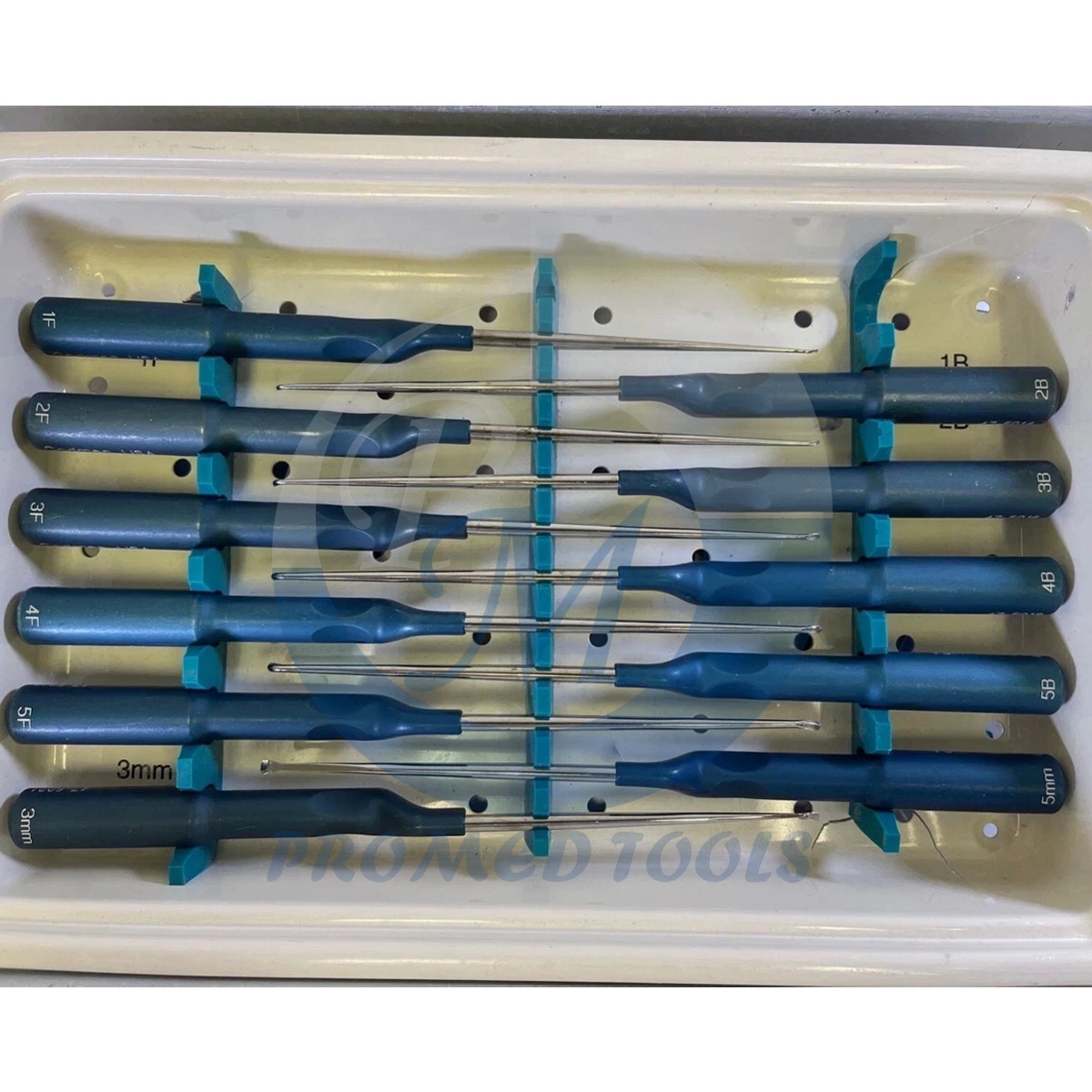 Set of 11 Codman MicroSect Curettes MIS Spine Curettes Cervical Neuro Orthopedic
