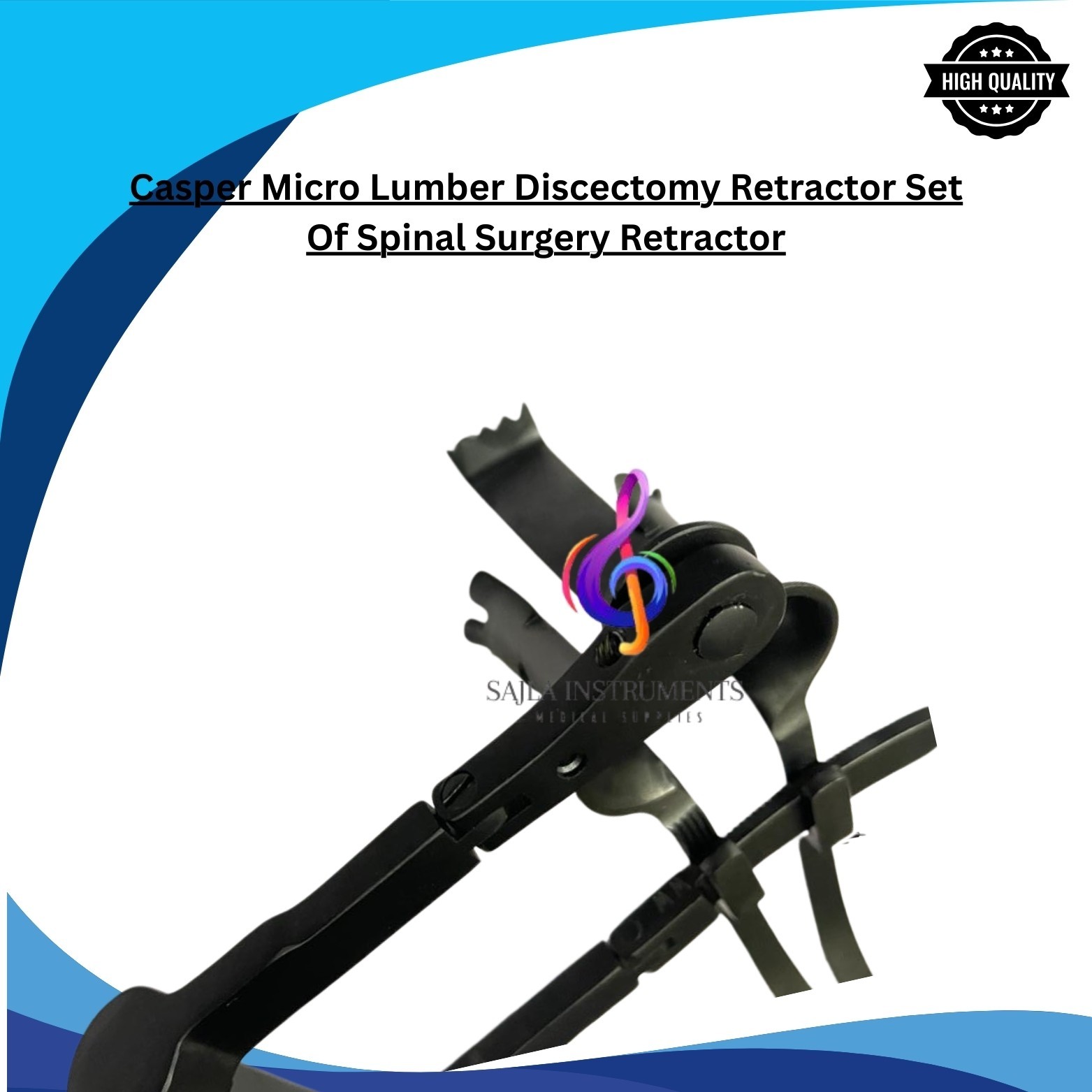 casper micro lumber retactor set in black color by sajla