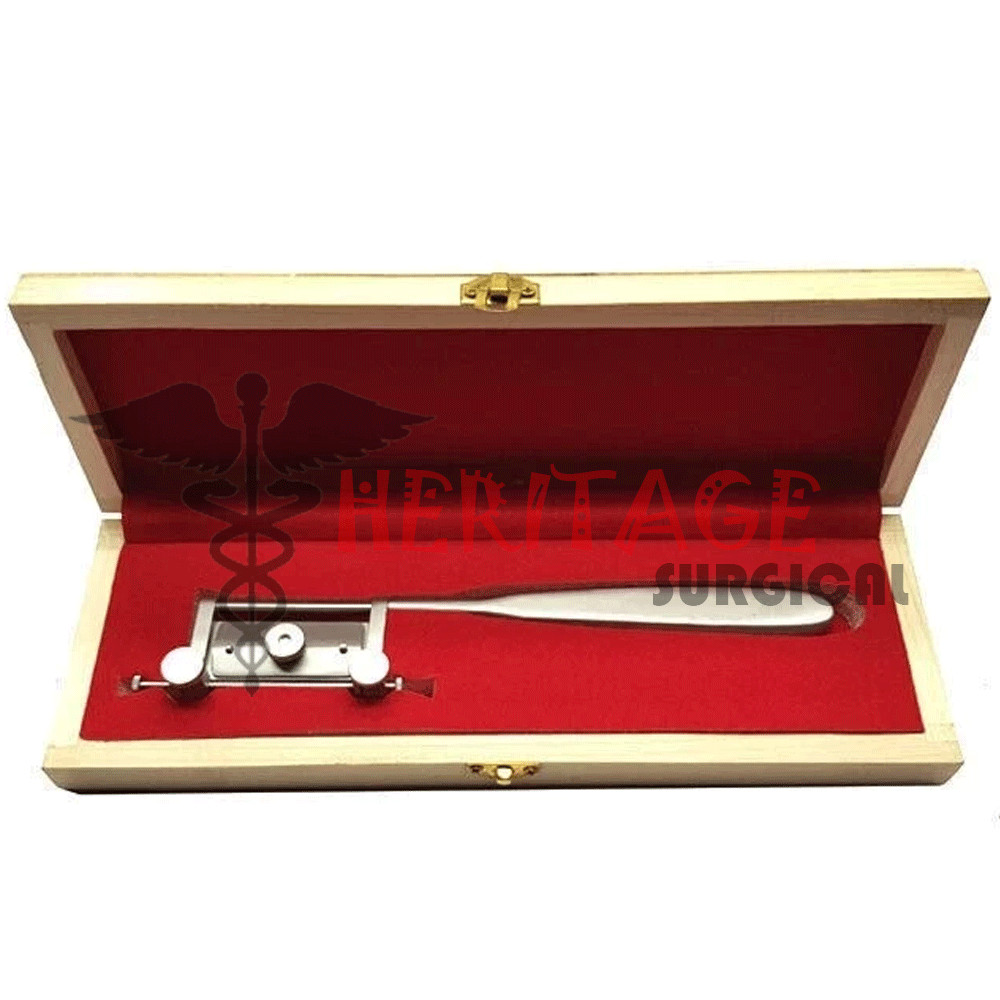 Silver Skin Graft Knife Handle with Dermatome Skin Blade Surgical Instrument Kit