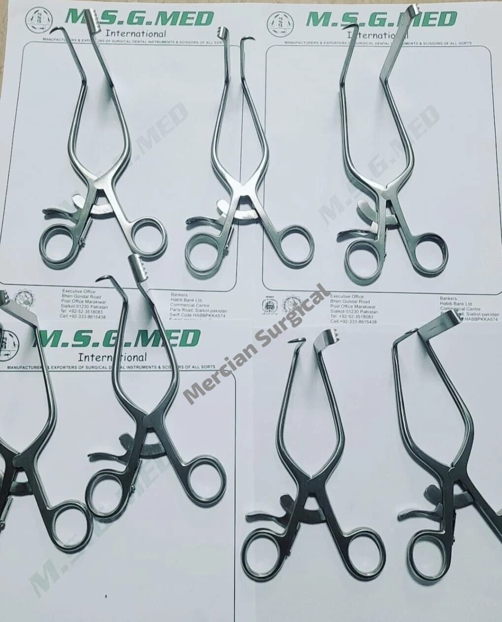 Orthopedic Laminectomy Meyerding Self-Retaining Retractors 18cm Left/Right 4PCS