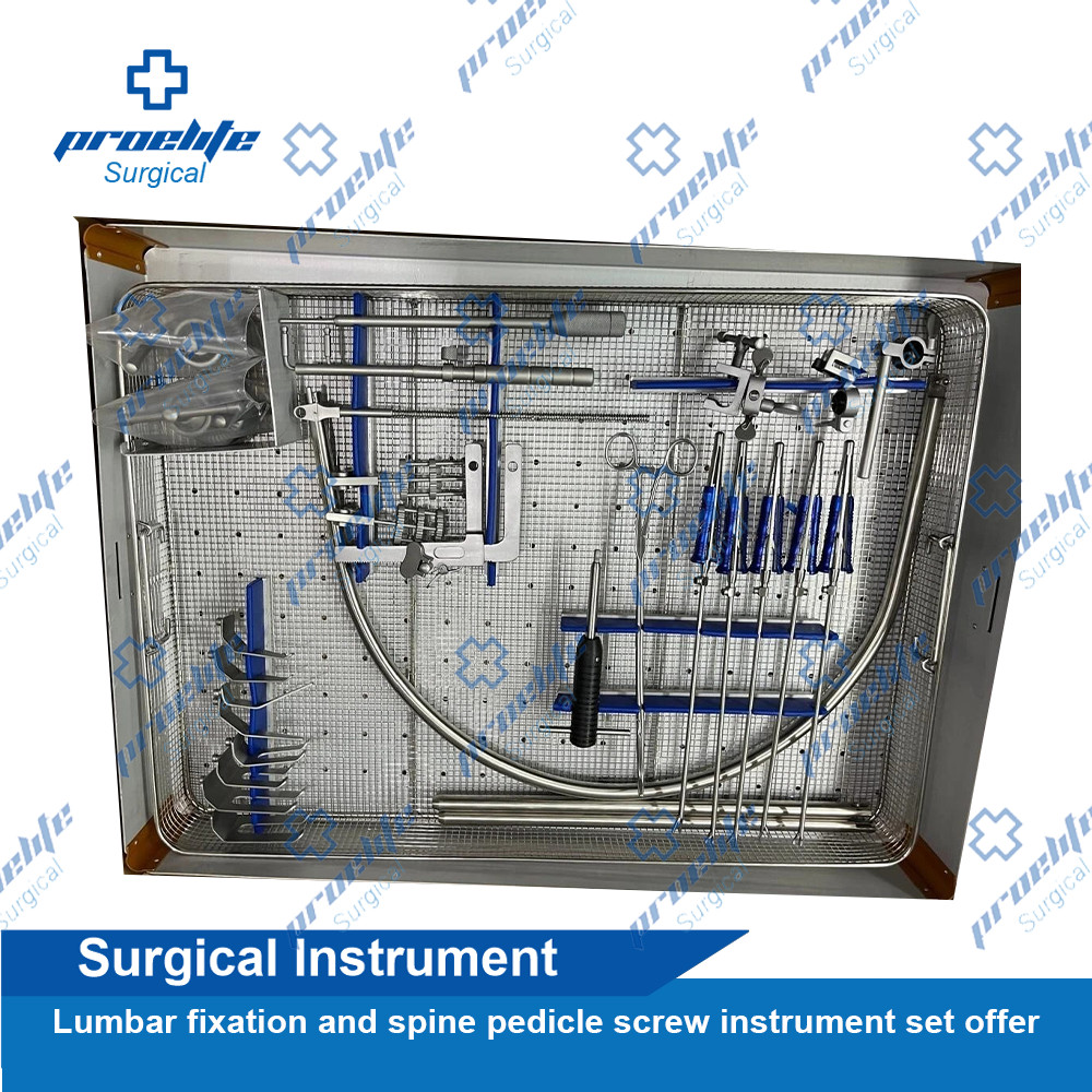New Lumbar fixation and spine pedicle screw instrument set