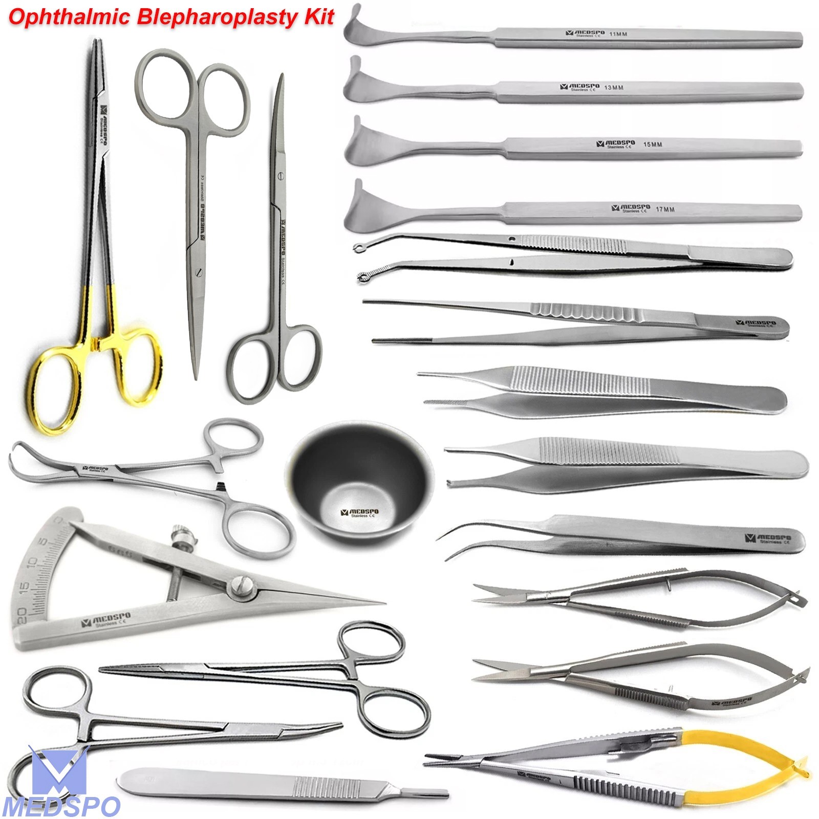 Ophthalmic Eyelid Micro Eye Surgery Blepharoplasty Instruments Surgical Tools