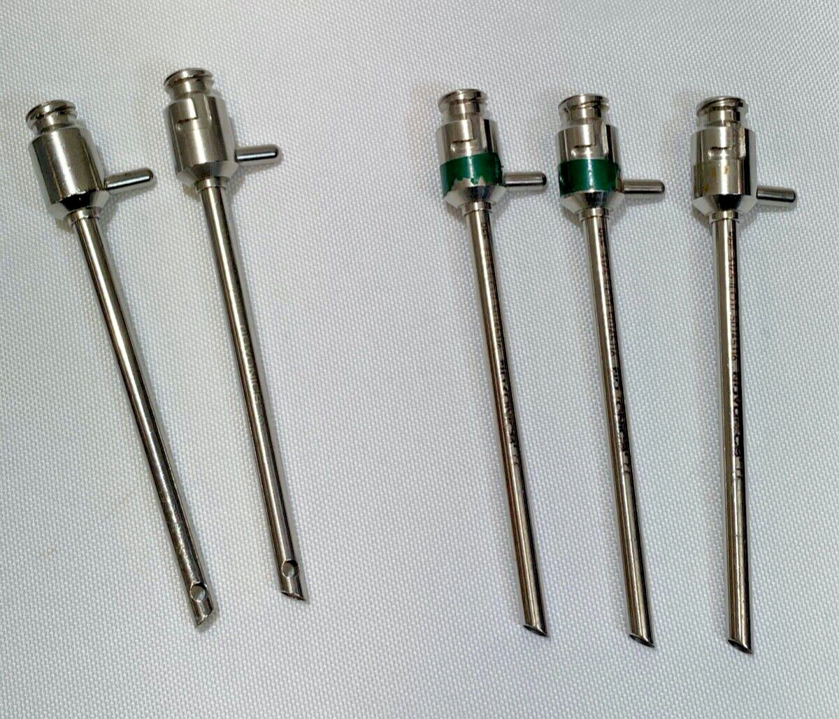 Set of 14 Dyonics 3175 4.5mm Operative Cannulas & Irrigation Extenders w/ Case