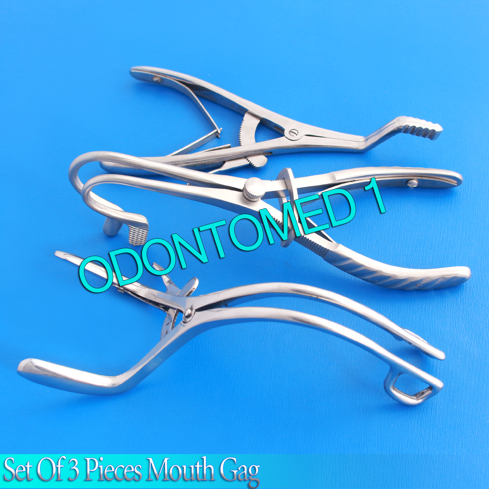 Set Of 3 Pieces Mouth Gag Surgical Dental Instruments DN-534
