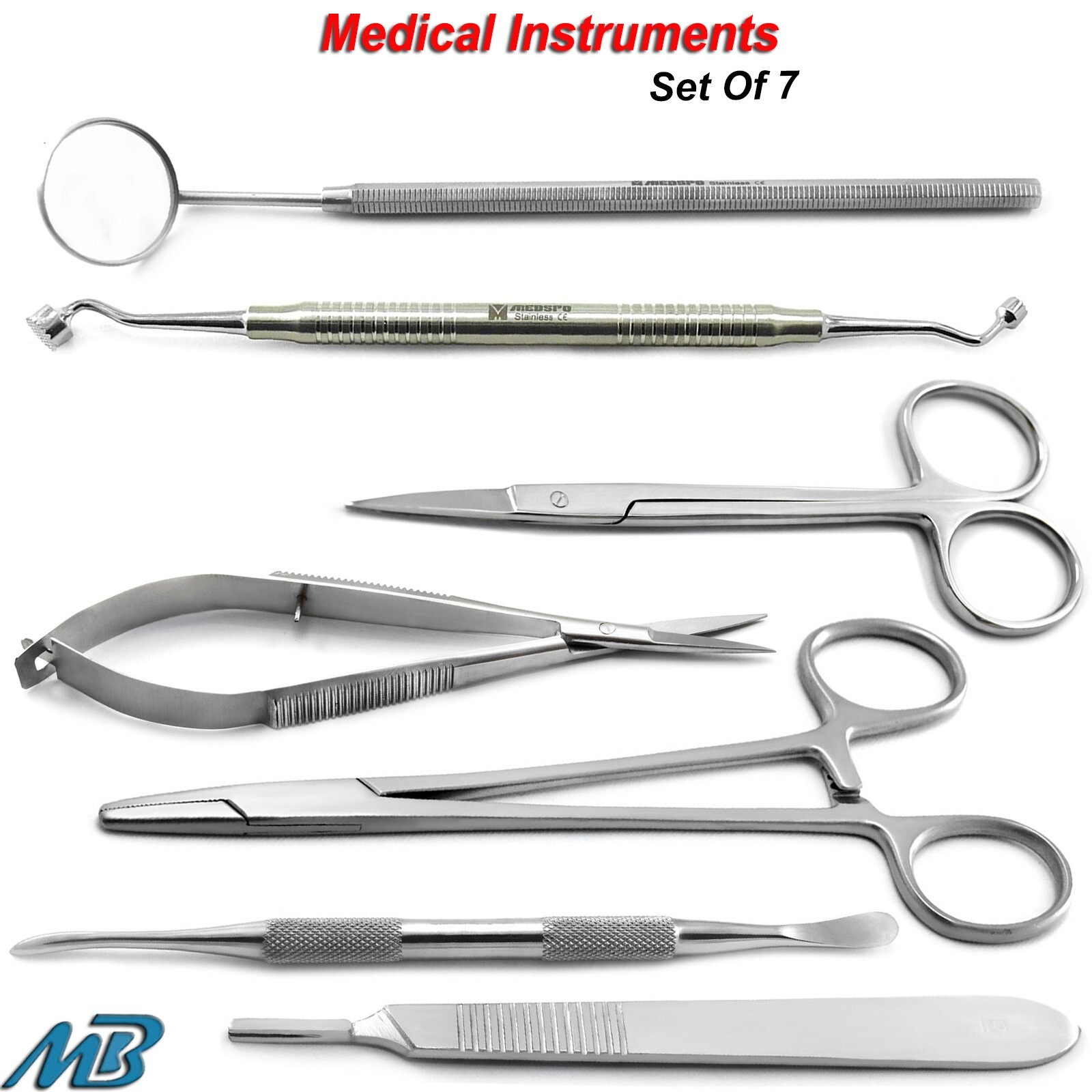 Surgical Scissor Needle Holder Forceps Dressing Tweezers Operating Instruments
