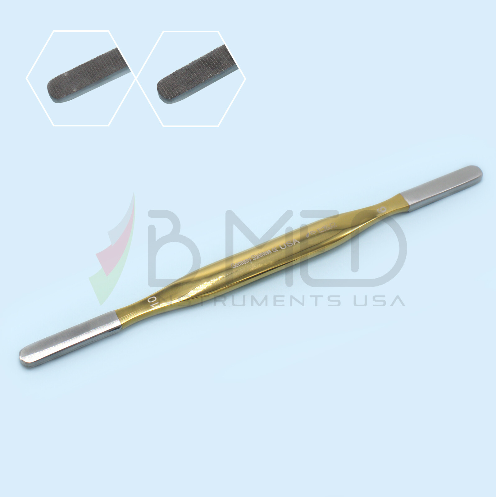 OR Grade TC Fomon Nasal Rasp 8″ Grit 9 And 10 Rhinoplasty Bones Plastic Surgery