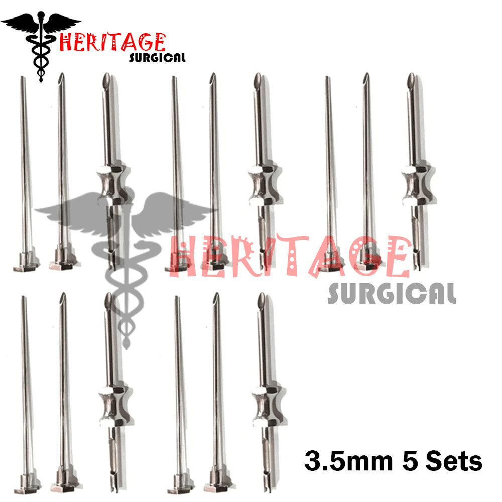 HRT Trocar 3.5mm Hormone Replacement Pellet Insertion Trocars 5 Sets