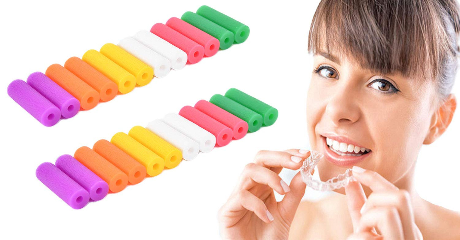KISEER 24 Pcs Colorful Orthodontic Aligner Chewies for Aligner Chompers Aligner