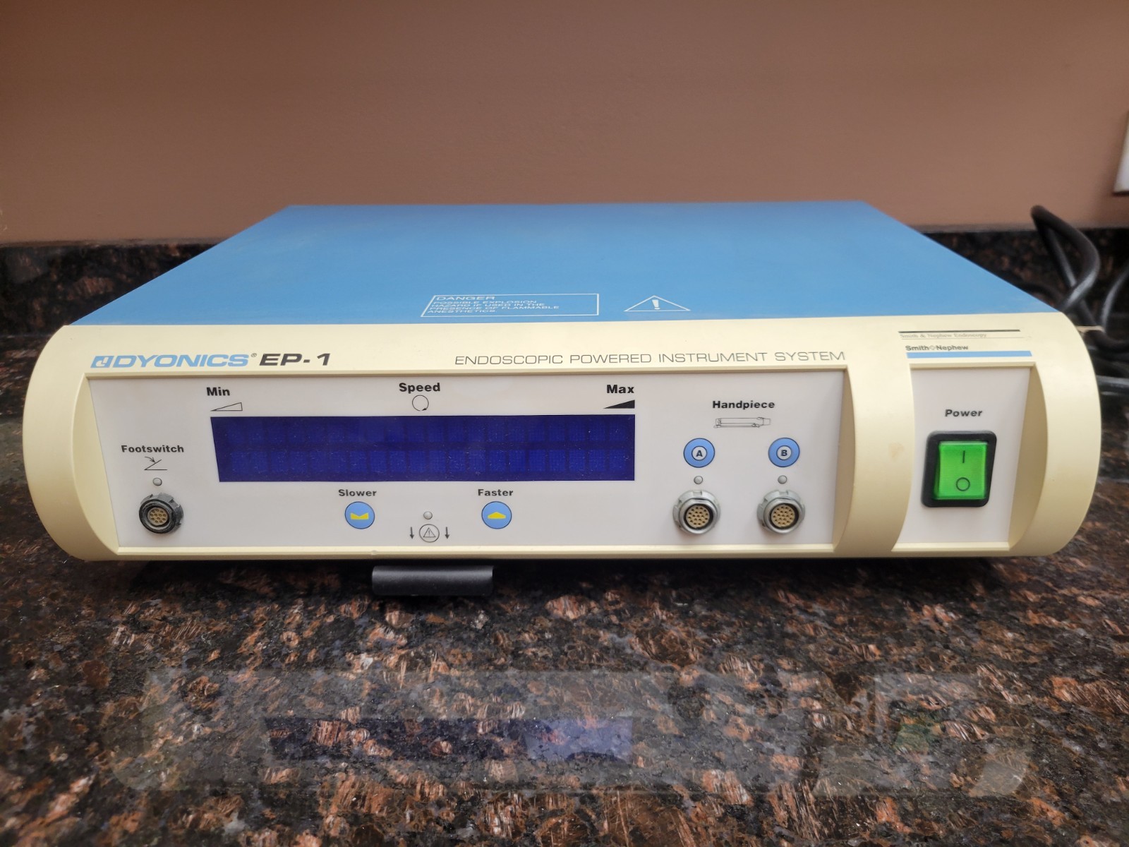 DyOnics EP-1 Endoscopic Powered Instrument Console Arthroscopy Shaver System