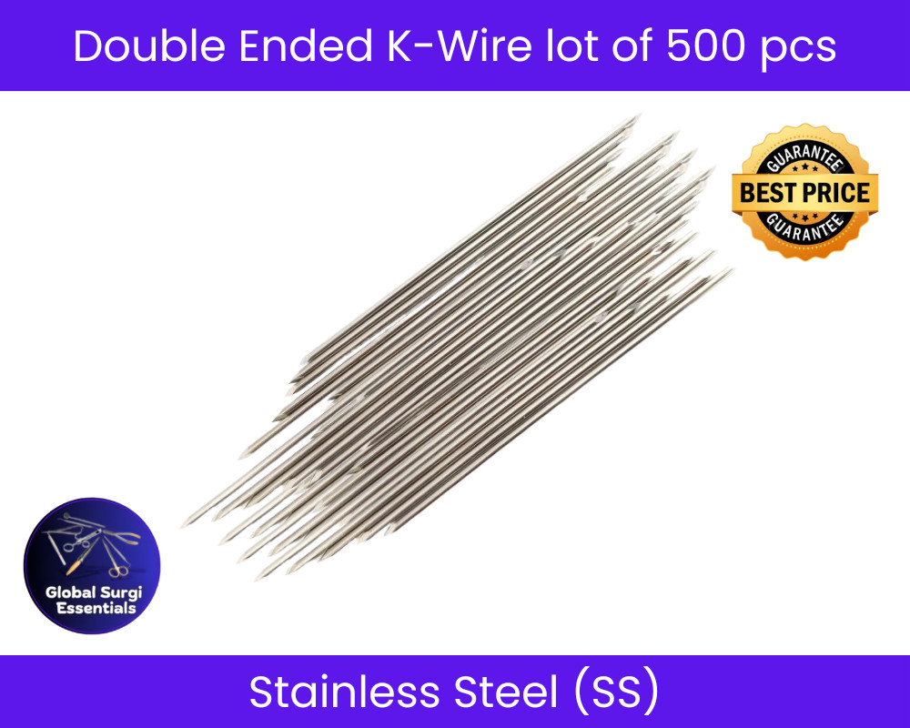Double Ended K-Wire lot of 500 pcs Veterinary Instrument Free Shipping