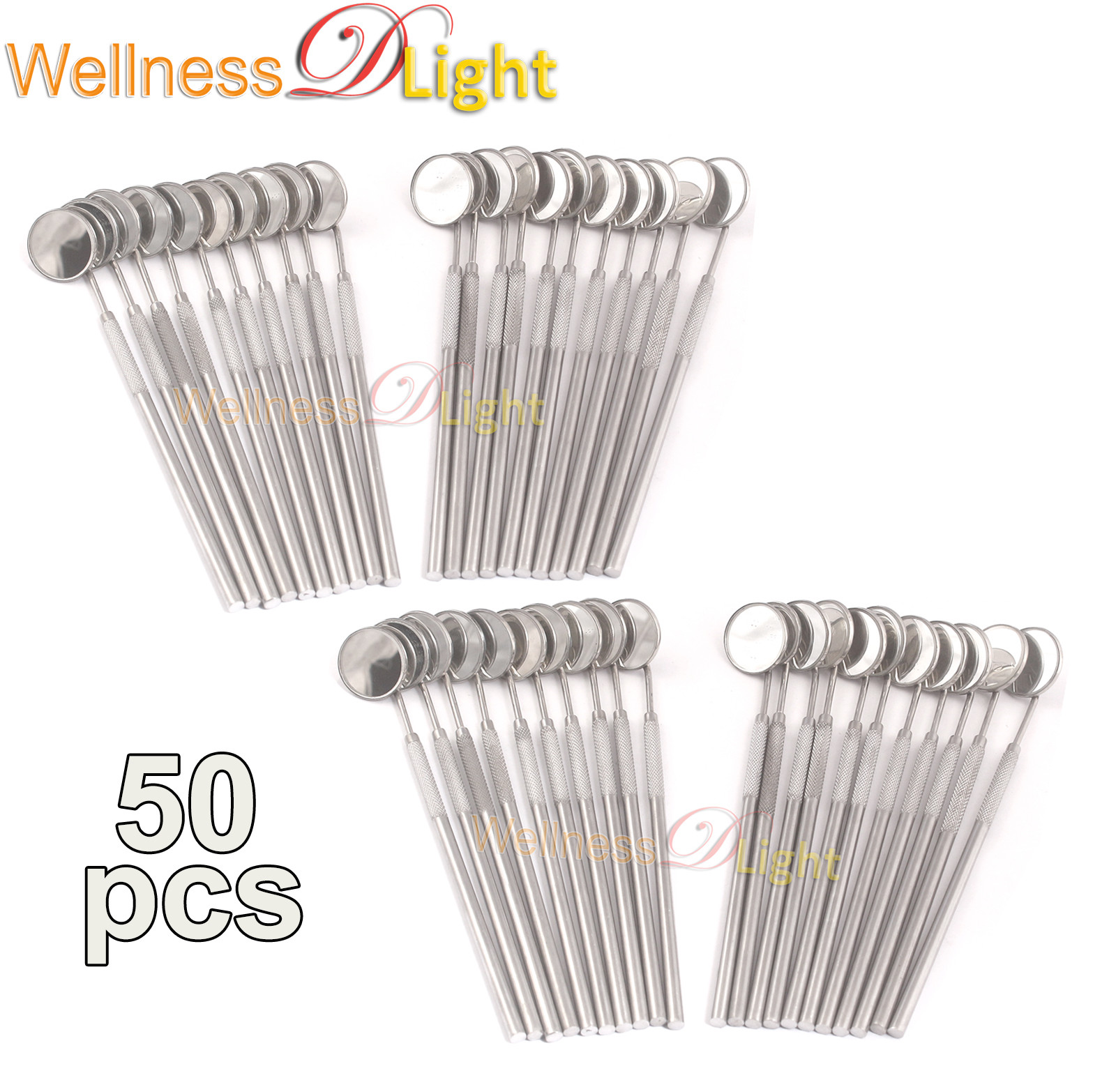 Wdl New 50 Dental Mirrors Stainless Steel Surgical Instruments 50 Pieces